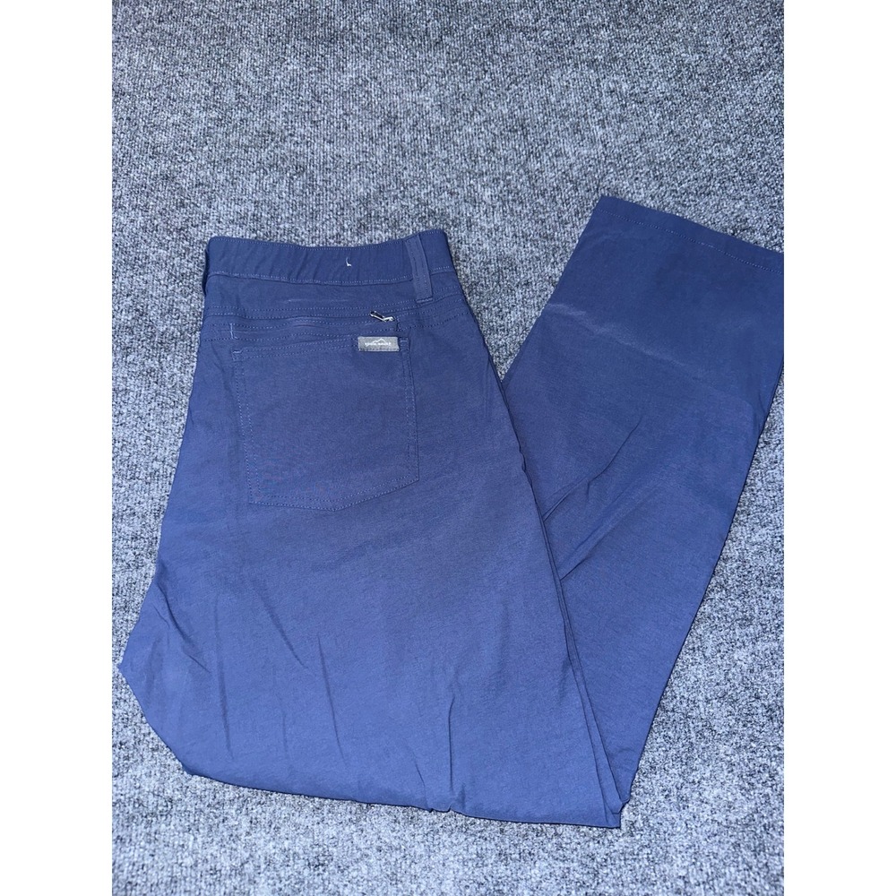 Eddie‎ Bauer Mens Horizon Guide Chino Pants Blue Stretch Hiking Travel 38x30